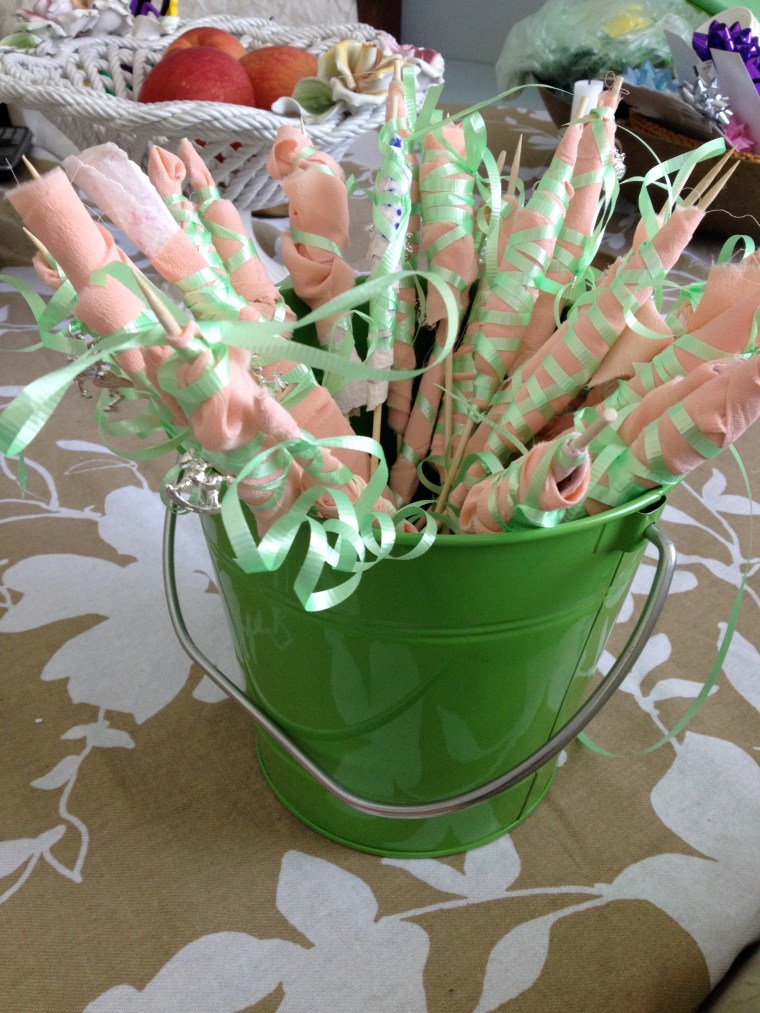 The final product of the Wish Wand project from the shower! 