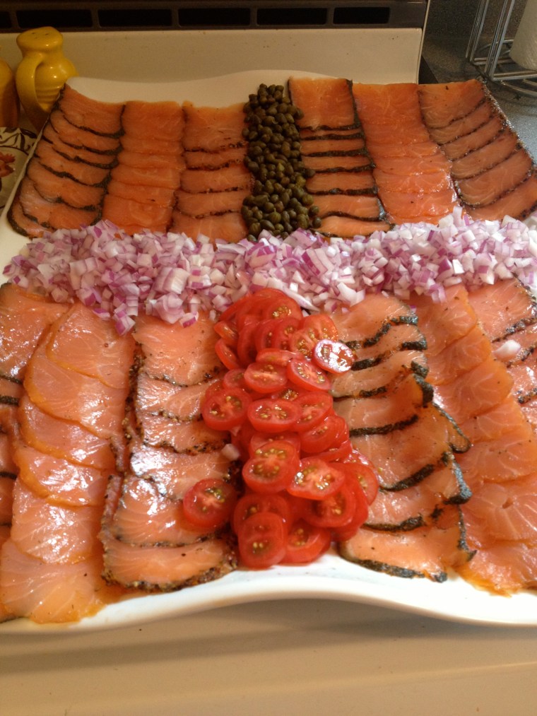 Lox (smoked Salmon) for the bagels. 