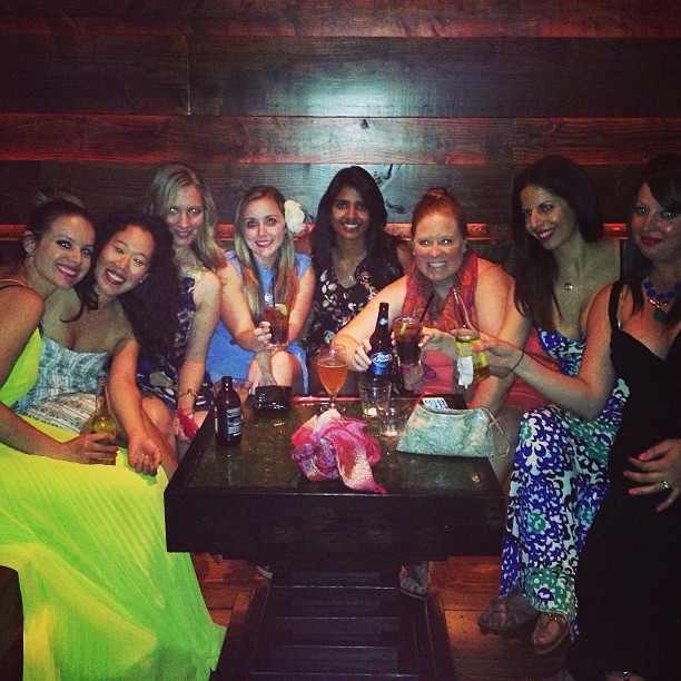 Ladies night on the town. 