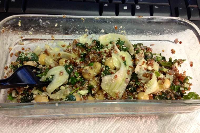 Kale, Chickpea and Fennel Salad, Day 2